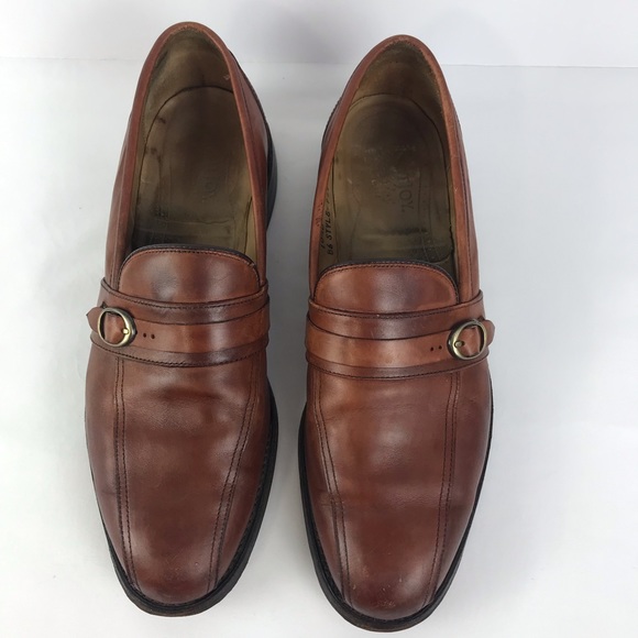 FootJoy Other - Footjoy Leather Side Strap Loafers Tan EUC 10.5D
